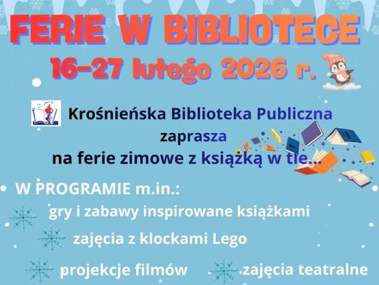 Ferie w Krośnieńskiej Bibliotece Publicznej