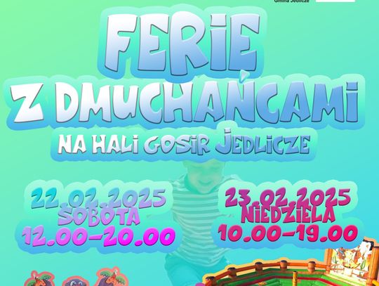 Ferie z Dmuchańcami na hali GOSiR Jedlicze