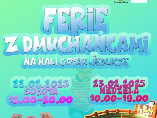 Ferie z Dmuchańcami na hali GOSiR Jedlicze