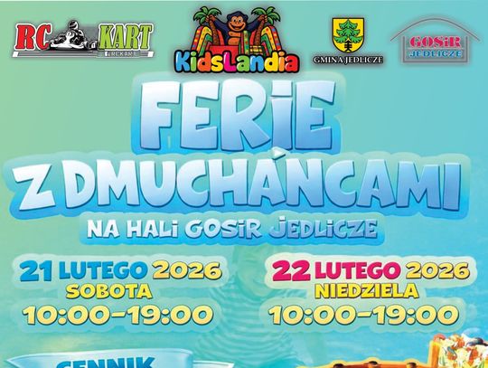 Ferie z dmuchańcami na hali GOSiR w Jedliczu