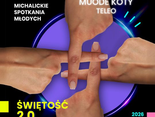 Plakat Festiwalu Młodych Świętość 2.0 w Miejscu Piastowym z datą 18–20 września 2026