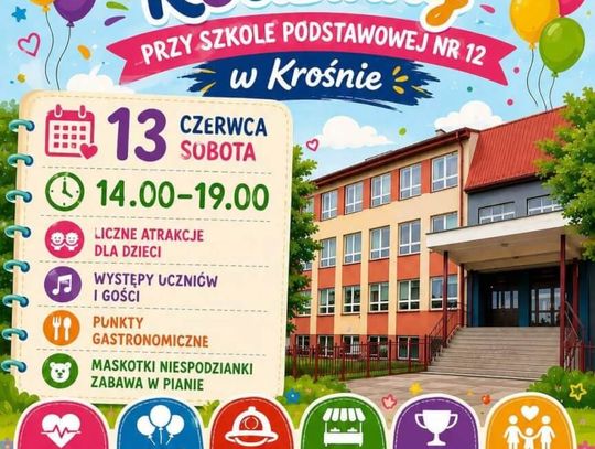 Festyn Rodzinny przy Szkole Podstawowej nr 12 w Krośnie