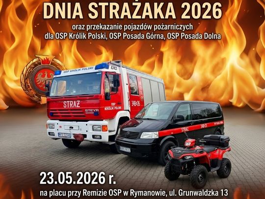 Gminne Obchody Dnia Strażaka 2026 w Rymanowie