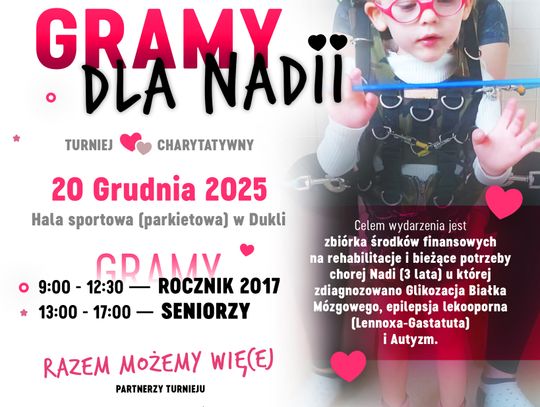GRAMY DLA NADII Plakat wydarzenia GRAMY DLA NADII