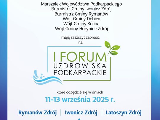 I Forum „Uzdrowiska Podkarpackie”