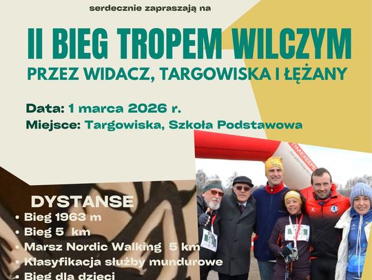 Plakat wydarzenia II Bieg Tropem Wilczym