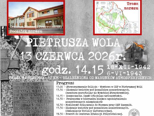 III Pieszy Marsz ku pamięci mieszkańców wsi Pietruszej Woli i Wysokiej Strzyżowskiej