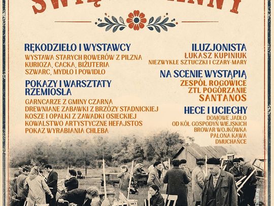 Plakat wydarzenia Jarmark Świętej Anny w Rogach