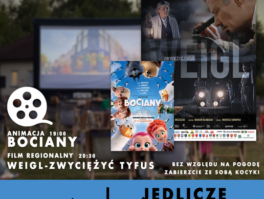 Plakat wydarzenia Pejzaż Filmowy organizowanego przez ORLEN Południe w Jedliczu