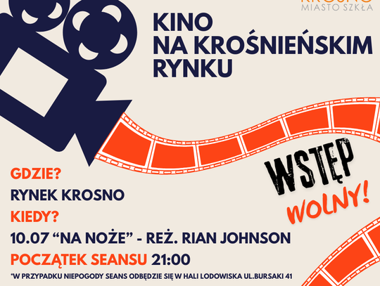 Kino Plenerowe wraca na Rynek w Krośnie. Już 10 lipca seans „Na noże” za darmo pod chmurką