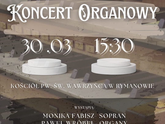 Koncert organowy w Rymanowie