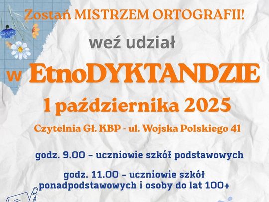 Konkurs ortograficzny - EtnoDYKTANDO w Krośnie