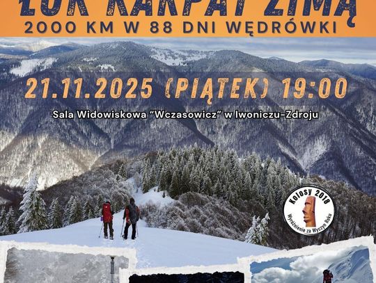 plakat promujący spotkanie autorskie