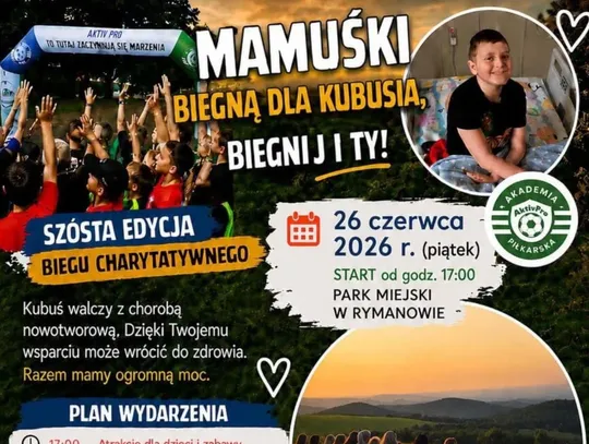 Mamuski biegną dla Kubusia, biegnij i Ty!