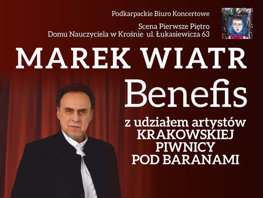 Plakat wydarzenia - Marek Wiatr Benefis