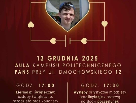 Mikołajkowy Koncert Charytatywny dla Kacpra plakat promujący koncert charytatywny