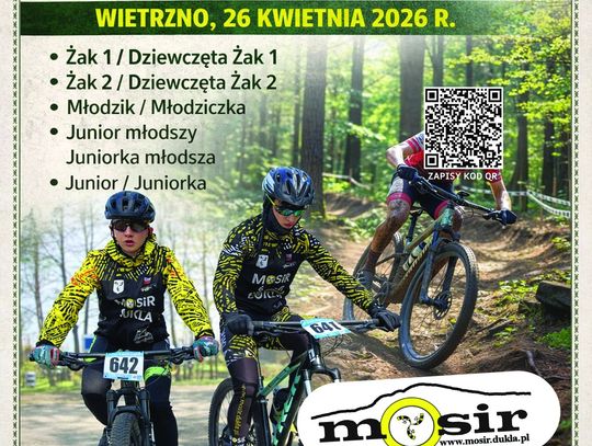 Plakat Mistrzostw Podkarpackiego w Kolarstwie Górskim 26 kwietnia 2026