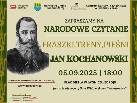 Narodowe Czytanie 2025 w Iwoniczu-Zdroju
