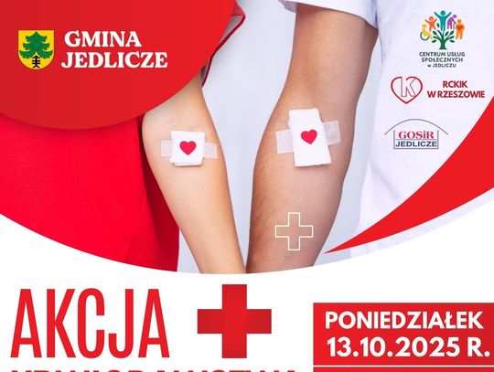 Oddaj krew - uratuj życie! Akcja krwiodawstwa w Jedliczu