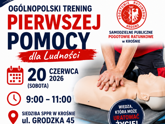 Ogólnopolski Trening Pierwszej Pomocy dla Ludności w Krośnie
