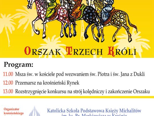 Orszak Trzech Króli w Krośnie Plakat Orszaku Trzech Króli w Krośnie