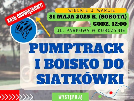 Otwarcie pumptrucka i boiska do siatkówki w Korczynie