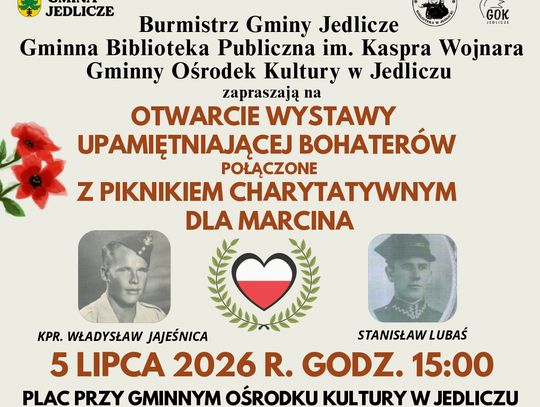 Otwarcie wystawy upamiętniającej bohaterów połączone z piknikiem charytatywnym dla Marcina