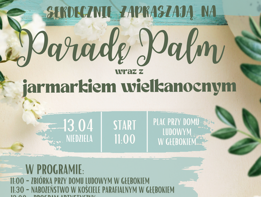 Parada Palm i Jarmark Wielkanocny w Głębokiem