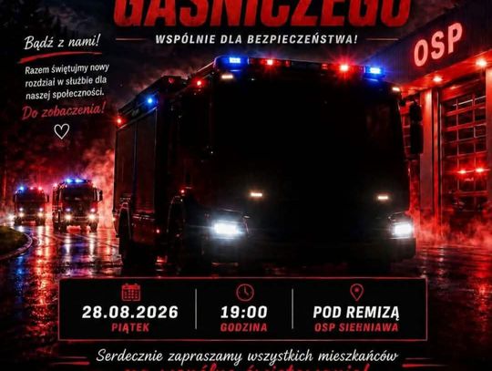 Powitanie nowego samochodu gaśniczego w OSP KSRG Sieniawa