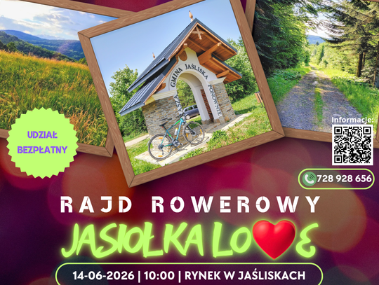 Rajd Rowerowy „Jasiołka Love” 2026: Beskidzka pętla przez źródliska, zabytki i ognisko w Jaśliskach