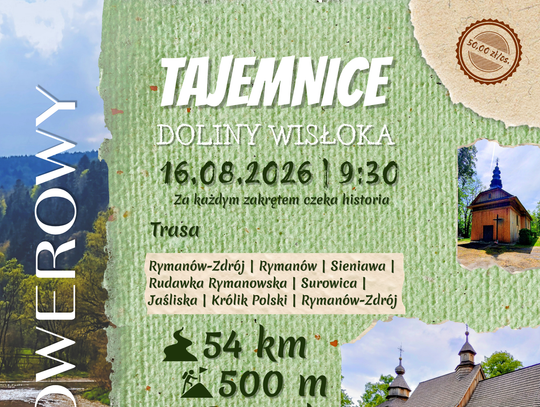 Rajd rowerowy „Tajemnice Doliny Wisłoka"