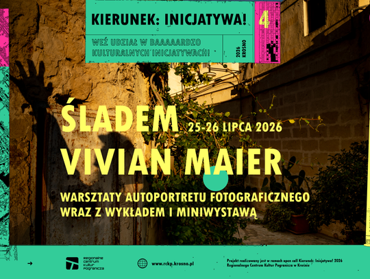 Śladem Vivian Maier w Krośnie: warsztaty autoportretu, wykład i miniwystawa w przestrzeni miasta