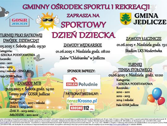 Sportowy Dzień Dziecka w Gminie Jedlicze Sportowy Dzień Dziecka w Gminie Jedlicze