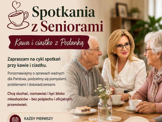 Spotkania z Seniorami – Kawa i ciastko z Posłanką