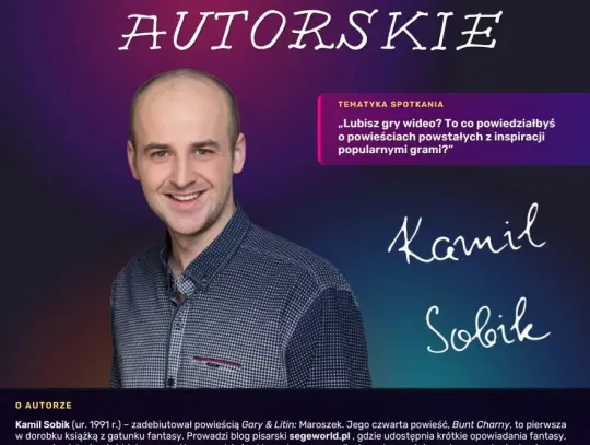 Spotkanie autorskie - Kamil Sobik