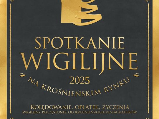 Spotkanie Wigilijne 2025 na krośnieńskim Rynku Plakat wydarzenia Spotkanie Wigilijne 2025 w Krośnie