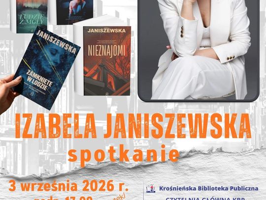 Spotkanie z Izabelą Janiszewską w Krośnieńskiej Bibliotece Publicznej