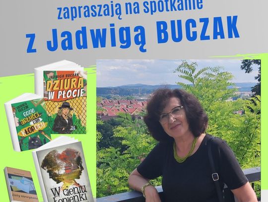 Spotkanie z Jadwigą Buczak w Krośnieńskiej Bibliotece Publicznej