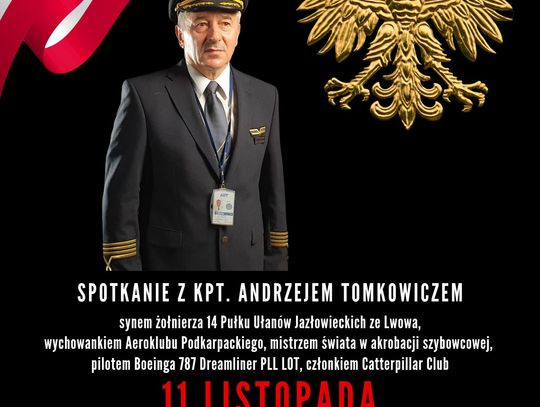 Spotkanie z kpt. Andrzejem Tomkowiczem Spotkanie z kpt. Andrzejem Tomkowiczem
