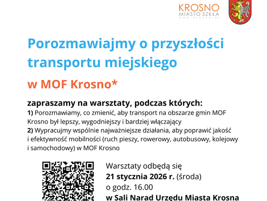 Warsztaty nad rozwiązaniami w zakresie mobilności w ramach:  „Opracowania Planu Zrównoważonej Mobilności Miejskiej dla MOF Krosno  (Sustainable Urban Mobility Plan – SUMP)”