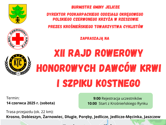XII Rajd Rowerowy Honorowych Dawców Krwi i Szpiku Kostnego XII Rajd Rowerowy Honorowych Dawców Krwi i Szpiku Kostnego