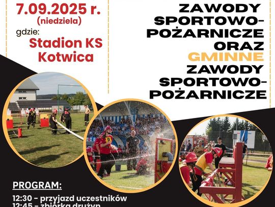 XIII Powiatowe Zawody Sportowo-Pożarnicze Plakat promujący zawody sportowo-pożarnicze w Korczynie