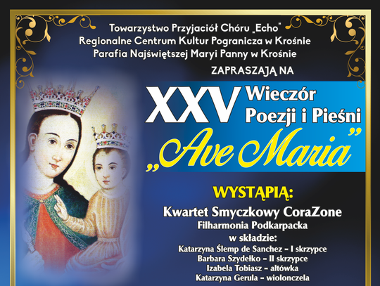 XXV wieczór poezji i pieśni „Ave Maria”