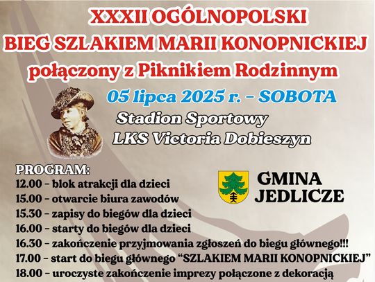 XXXII Ogólnopolski Bieg Szlakiem Marii Konopnickiej i Piknik Rodzinny