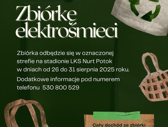 Plakat promujący zbiórkę elektrośmieci