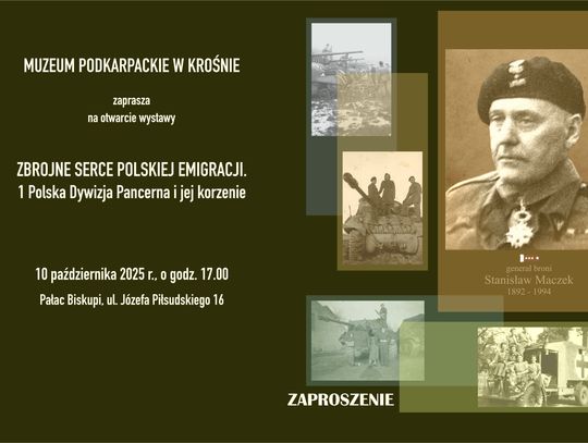 Plakat wystawy Zbrojne Serce Polskiej Emigracji.
