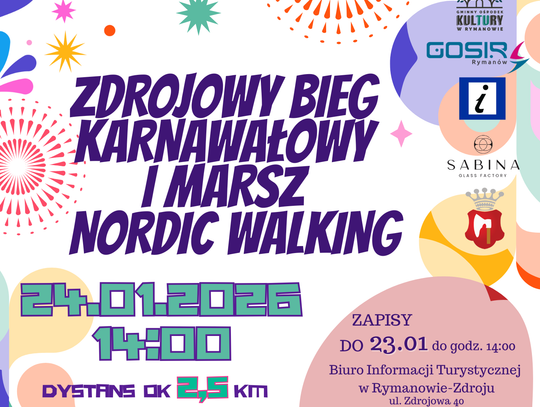 Zdrojowy Bieg Karnawałowy oraz Marsz Nordic Walking Zdrojowy Bieg Karnawałowy oraz Marsz Nordic Walking