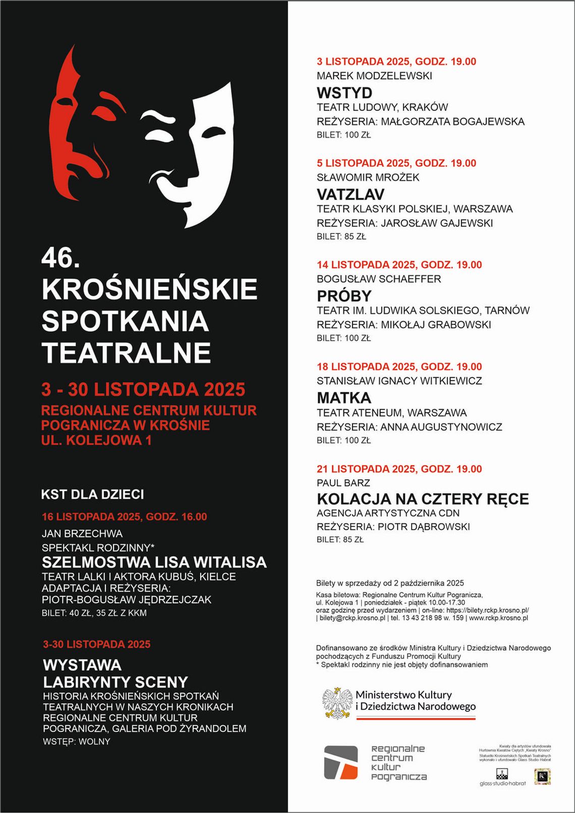 46. Krośnieńskie Spotkania Teatralne [PROGRAM]