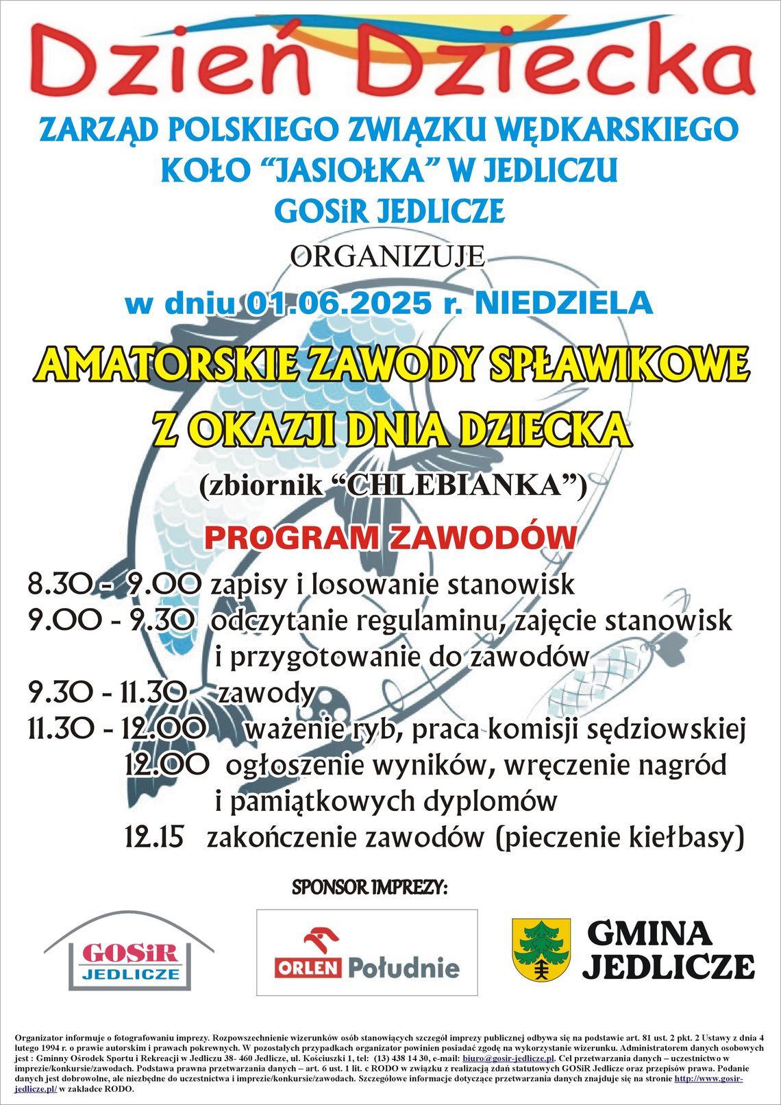Amatorskie Zawody Spławikowe z okazji Dnia Dziecka Amatorskie Zawody Spławikowe z okazji Dnia Dziecka
