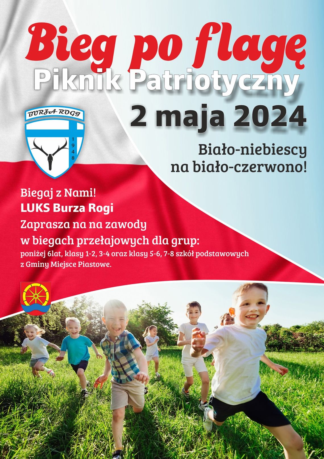 Bieg po flagę - piknik patriotyczny